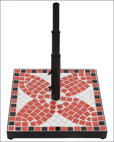 Podstawa do parasola Hatori terakota+biały