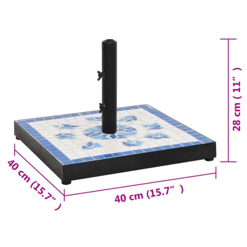 Wymiary niebieskiej podstawy Jobres