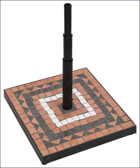 Podstawa do parasola Hatori terakota+czarny