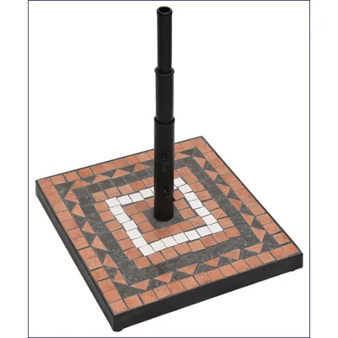 Ceramiczna podstawa Jobres kolor terakota czarny