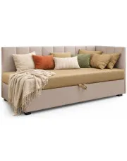 Tapczan jednoosobowy cappuccino + ecru Trianta - 5 rozmiarów w sklepie Edinos.pl