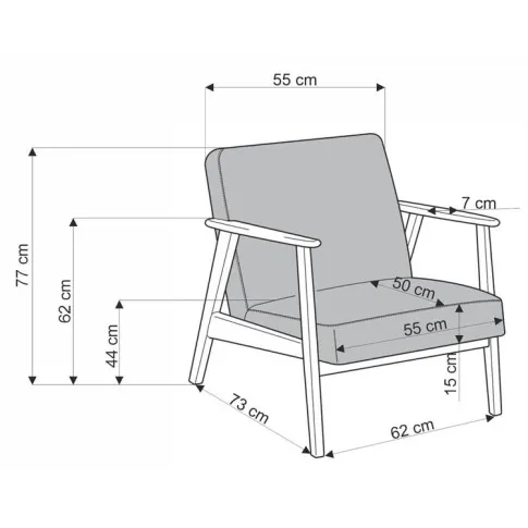 wymiary fotela Conti 3X