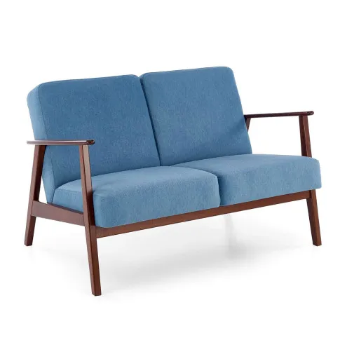 Niebieska tapicerowana sofa Conti 4X