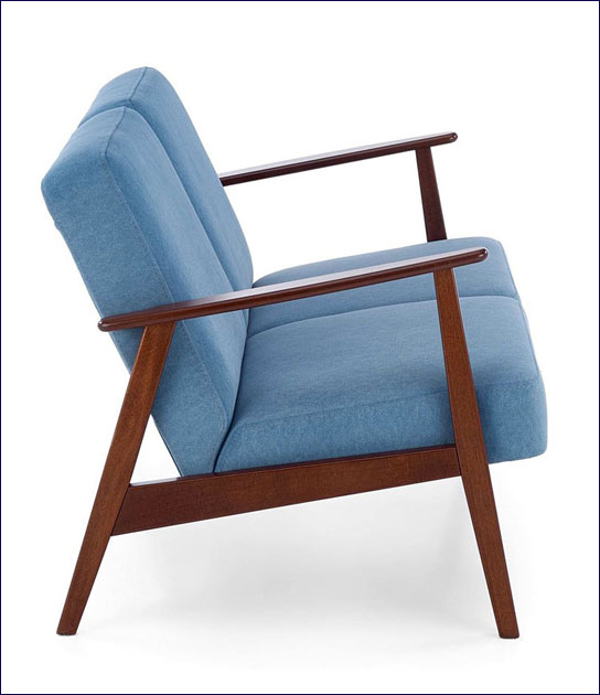 sofa w stylu retro Arezzo 4X niebieski