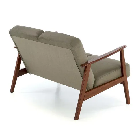 Oliwkowa sofa w stylu vintage Conti 4X