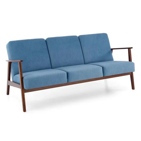 Niebieska sofa tapicerowana Conti 4X