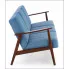Niebieska drewniana sofa Conti 5X