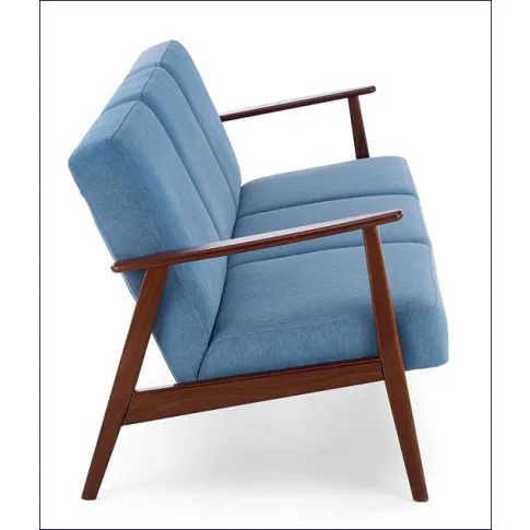 Niebieska drewniana sofa Conti 5X