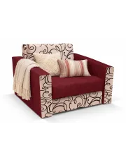 Brązowy rozkładany fotel z funkcją spania - Dorilla 6X w sklepie Edinos.pl