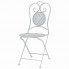 krzesło z zestawu białych mebli ogrodowych lamia