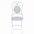 krzesło z kompletu białych mebli ogrodowych lamia