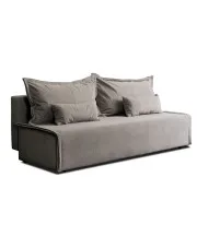 Szara nowoczesna sofa z funkcją rozkładania - Etro w sklepie Edinos.pl