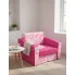 Różowy rozkładany fotel amerykanka girlie   Dorilla 9X