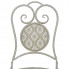 oparcie krzesła z zestawu szarych mebli ogrodowych lamia