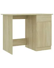 Biurko 100 cm z szafką w kolorze dębu sonoma - Caprera w sklepie Edinos.pl