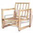 Konstrukcja krzesła z zestawu bambusowych mebli ogrodowych Mollie 3X