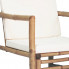Siedzisko krzesła z zestawu bambusowych mebli ogrodowych z poduszkami Mollie 3X