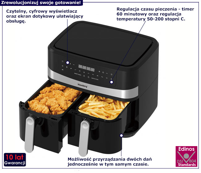 Frytownica beztłuszczowa Edra 4X