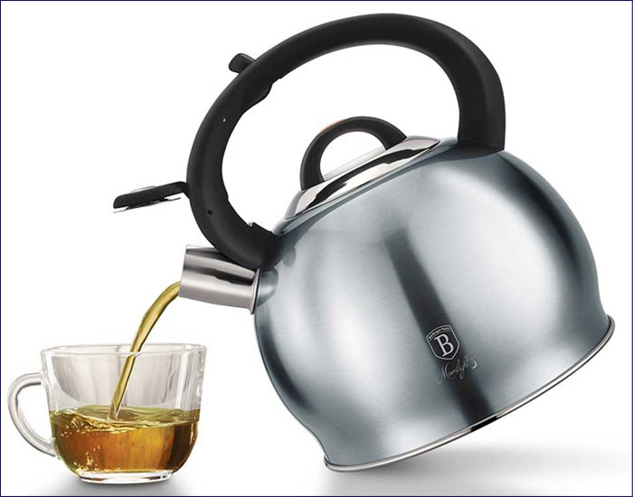 Prezentacja czajnika Pira 3X szaro-niebieski