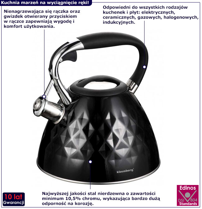 Czajnik Gigrox 3X czarny