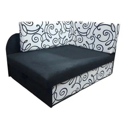 Czarno-biały tapczan Sarezo 11X