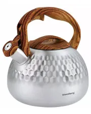 Stalowy srebrny czajnik z gwizdkiem 2,8L - Gigrox 5X w sklepie Edinos.pl