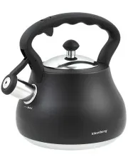 Czarny elegancki czajnik z gwizdkiem 2,7L - Kilexo 8X w sklepie Edinos.pl