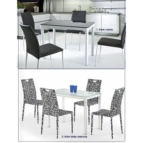 Zdjęcie stół szklany Iren wielobarwny, kolorowy, tęcza | Edinos.pl