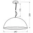Wymiary lampy wiszącej D149-Tiremi