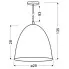 Wymiary nowoczesnej lampy D151-Efrixo