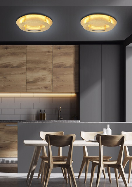 Nowoczesna złota lampa sufitowa D155-Vetrix