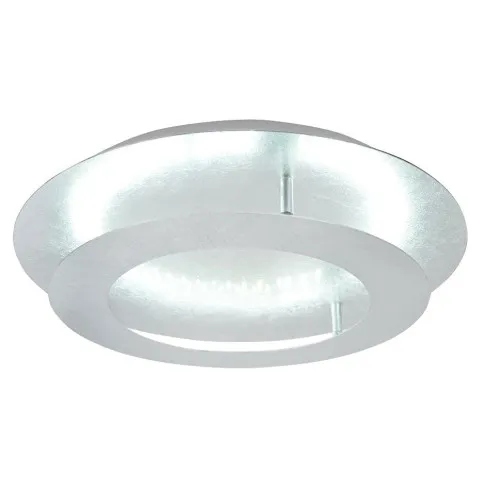 Srebrny okrągły plafon D157-Vetrix