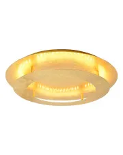 Złoty okrągły plafon sufitowy LED 40 cm - D157-Vetrix w sklepie Edinos.pl