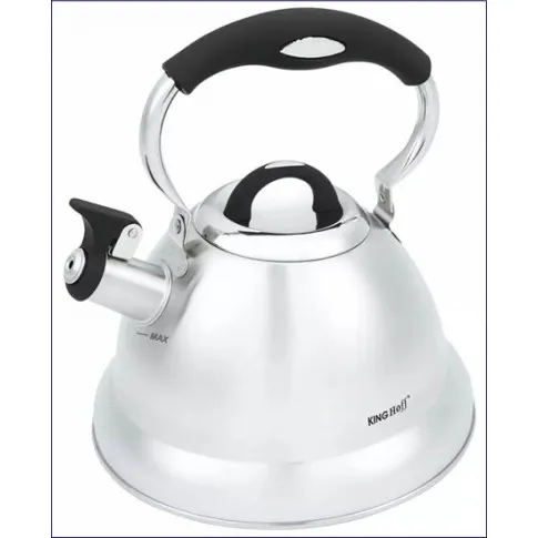 Srebrny czajnik z gwizdkiem Gorevi 6X