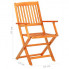 Szczegółowe wymiary krzesła ogrodowego z zestawu Elbor 3X