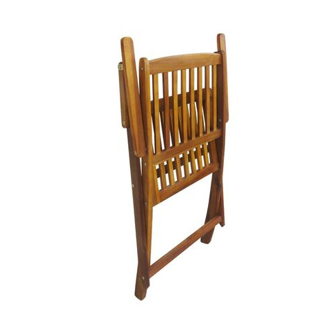 Złożone krzesło drewniane z zestawu mebli Elbor 3X