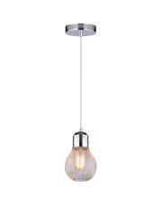 Industrialna chromowana lampa wisząca - K532-Wagy w sklepie Edinos.pl