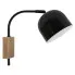 Czarny metalowy kinkiet D158-Tema