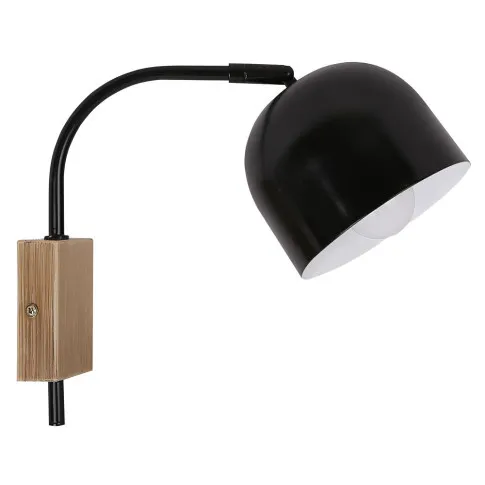 Czarny metalowy kinkiet D158-Tema