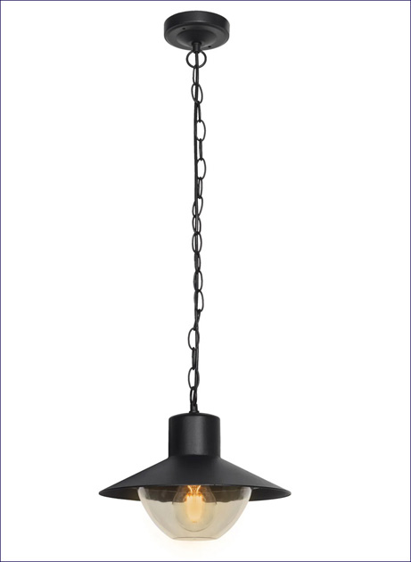 Czarna lampa zewnętrzna D162-Norda