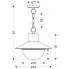 Wymiary lampy ogrodowej D162 Ebro