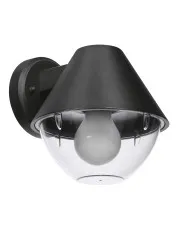 Czarny industrialny kinkiet zewnętrzny - D166-Zilmis w sklepie Edinos.pl