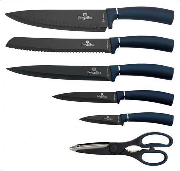 Prezentacja zestawu noży Abel 6X niebieski