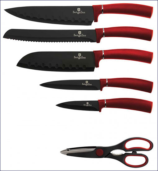 Prezentacja zestawu noży Abel 6X czerwony