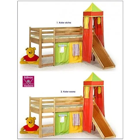 Fotografia Łóżko piętrowe ze zjeżdżalnią Sillo z kategorii Pokój dziecięcy