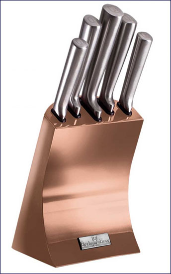 Prezentacja zestawu noży Abel 9X różowe złoto