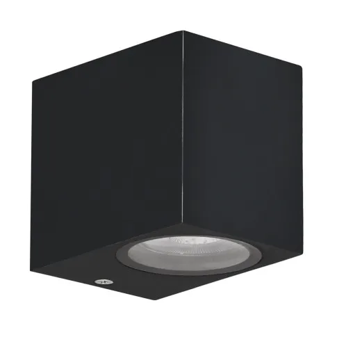 Czarna lampa elewacyjna D172 Rislax