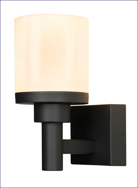 Czarna lampa elewacyjna D174-Kalefi