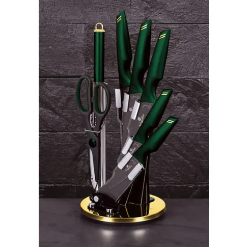 Prezentacja zielonego zestawu stalowych noży Piloss 5X