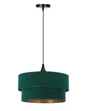 Ciemnozielona nowoczesna lampa wisząca - D188-Larces w sklepie Edinos.pl